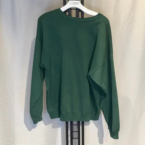 Champion Men's Crewneck Sweater - Deep Green - Picture 3 of 4
